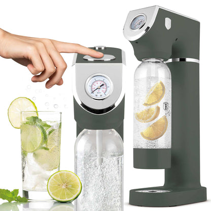 Máquina Para Hacer Refrescos Con 2 Botellas Y Barómetro, Compatible Con Cilindros De Co2 De Tamaño Universal.