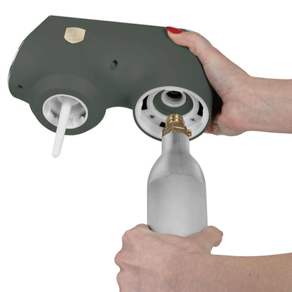 Máquina Para Hacer Refrescos Con 2 Botellas Y Barómetro, Compatible Con Cilindros De Co2 De Tamaño Universal.