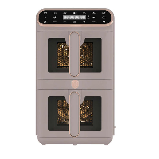 Freidora De Aire De Doble Cesta De 5,5+5,5 L Con Ventanas Visibles