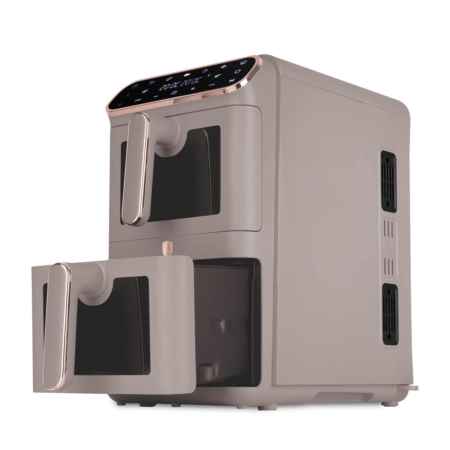 Freidora De Aire De Doble Cesta De 5,5+5,5 L Con Ventanas Visibles