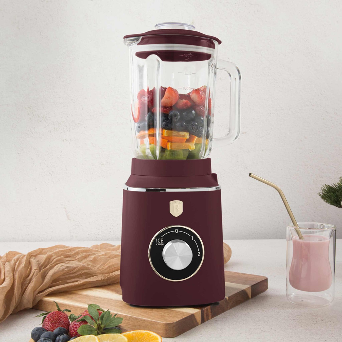 Batidora De Mesa Con Jarra De Vidrio De 1,5 L Y 1000 W.