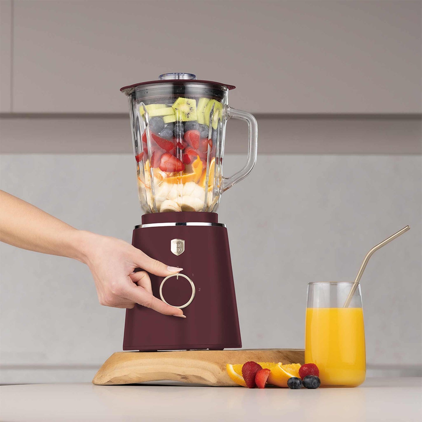 Batidora De Mesa Con Jarra De Vidrio De 1,5 L Y 1000 W.