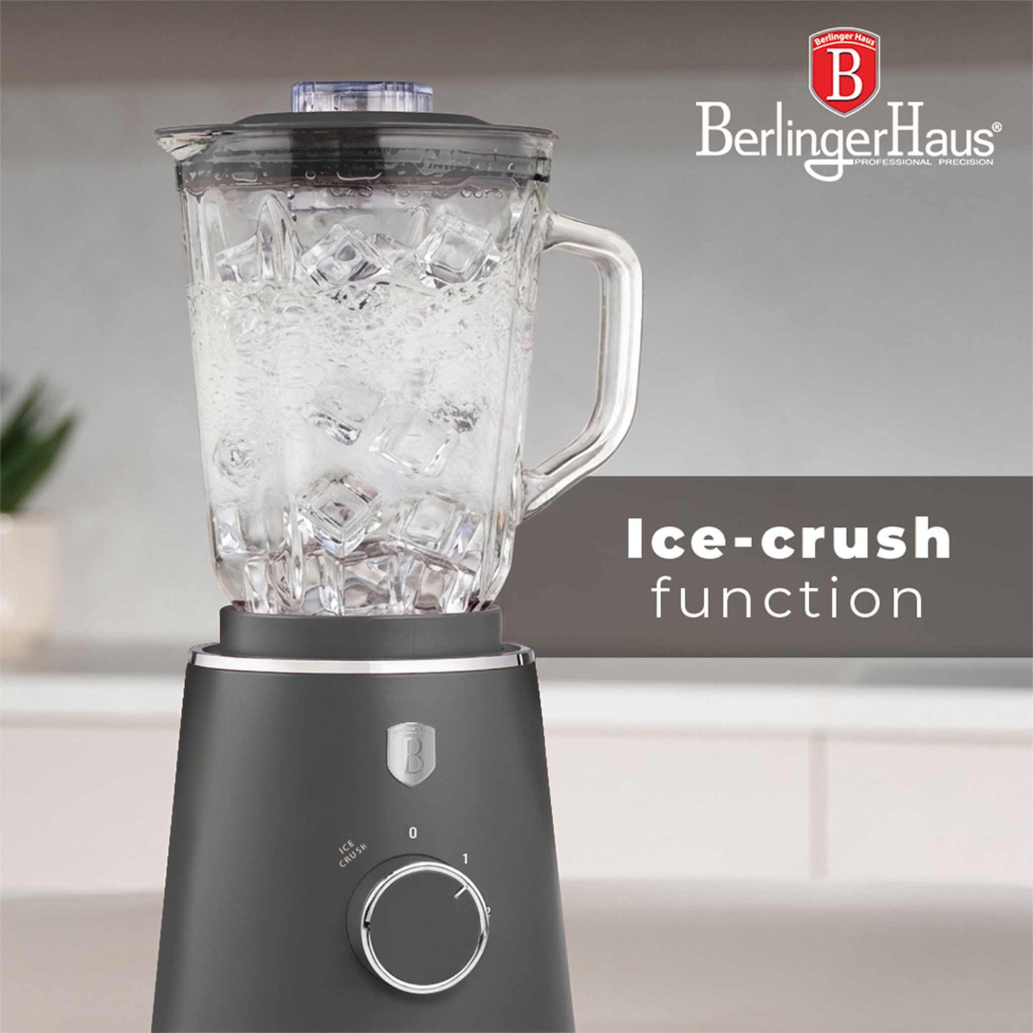 Batidora De Mesa Con Jarra De Vidrio De 1,5 L Y 1000 W.