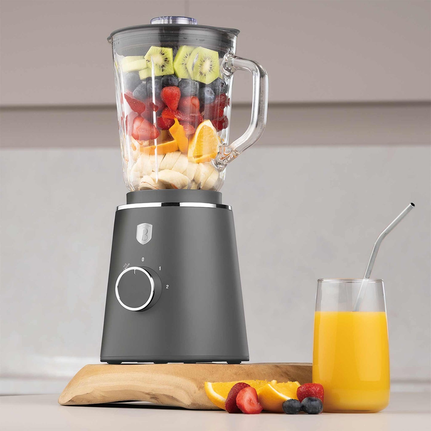 Batidora De Mesa Con Jarra De Vidrio De 1,5 L Y 1000 W.