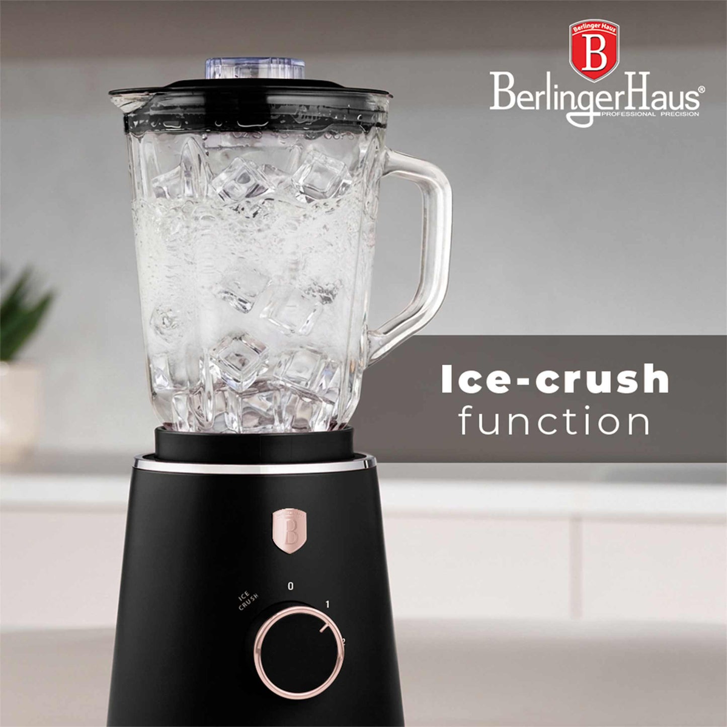 Batidora De Mesa Con Jarra De Vidrio De 1,5 L Y 1000 W.
