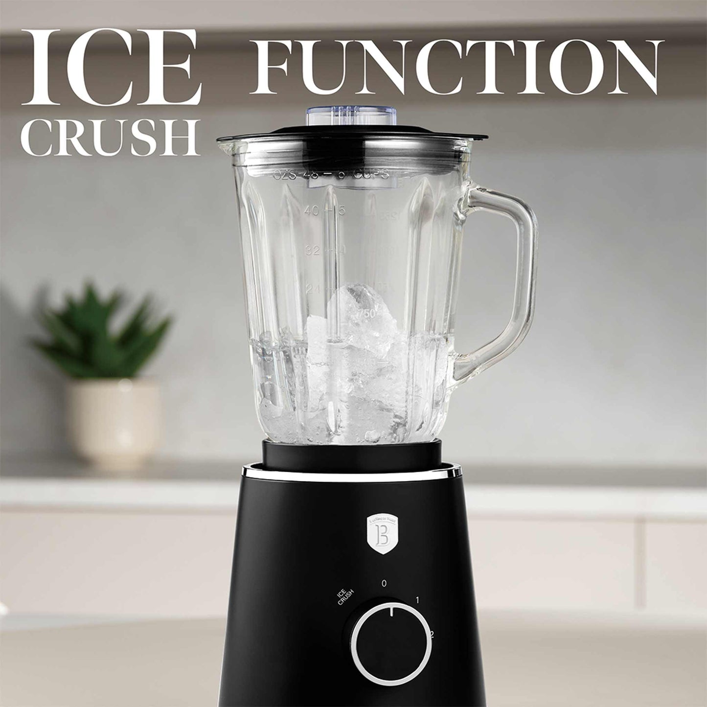 Batidora De Mesa Con Jarra De Vidrio De 1,5 L Y 1000 W.