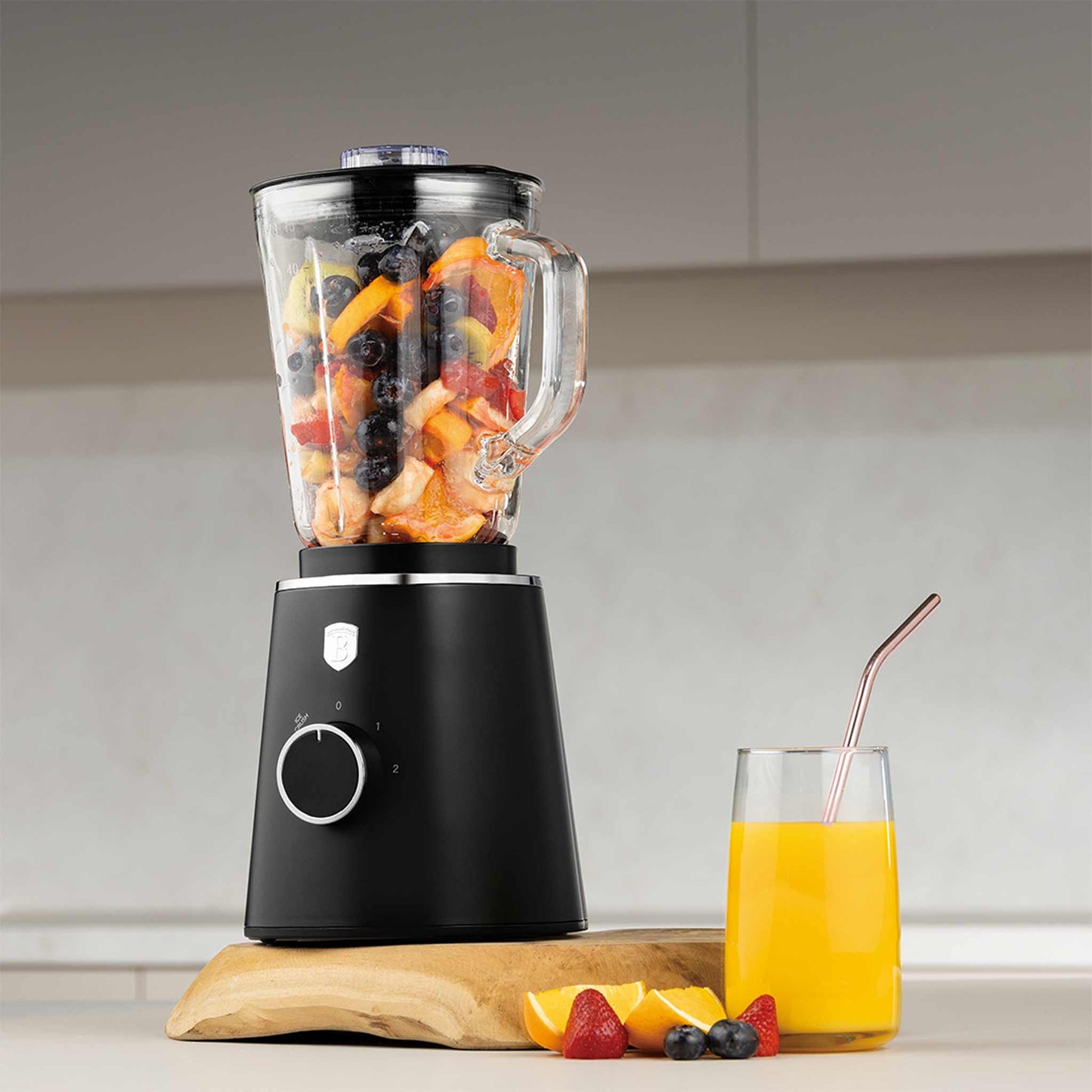 Batidora De Mesa Con Jarra De Vidrio De 1,5 L Y 1000 W.