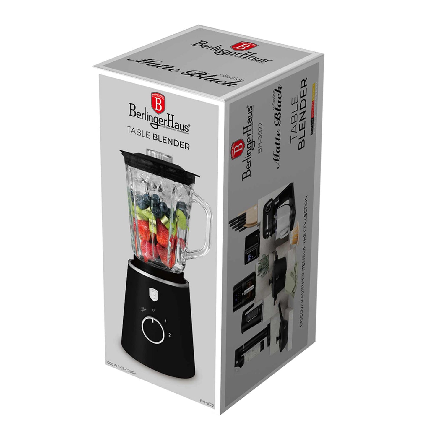 Batidora De Mesa Con Jarra De Vidrio De 1,5 L Y 1000 W.