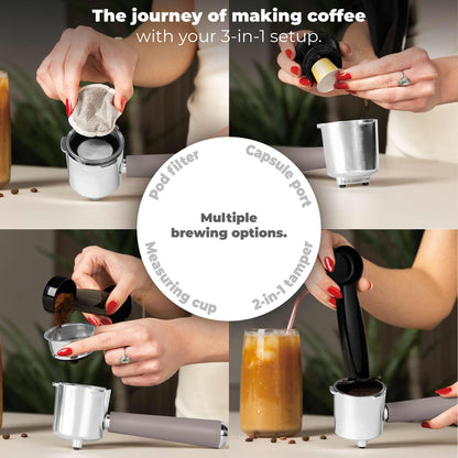 Cafetera Espresso Digital 3 En 1