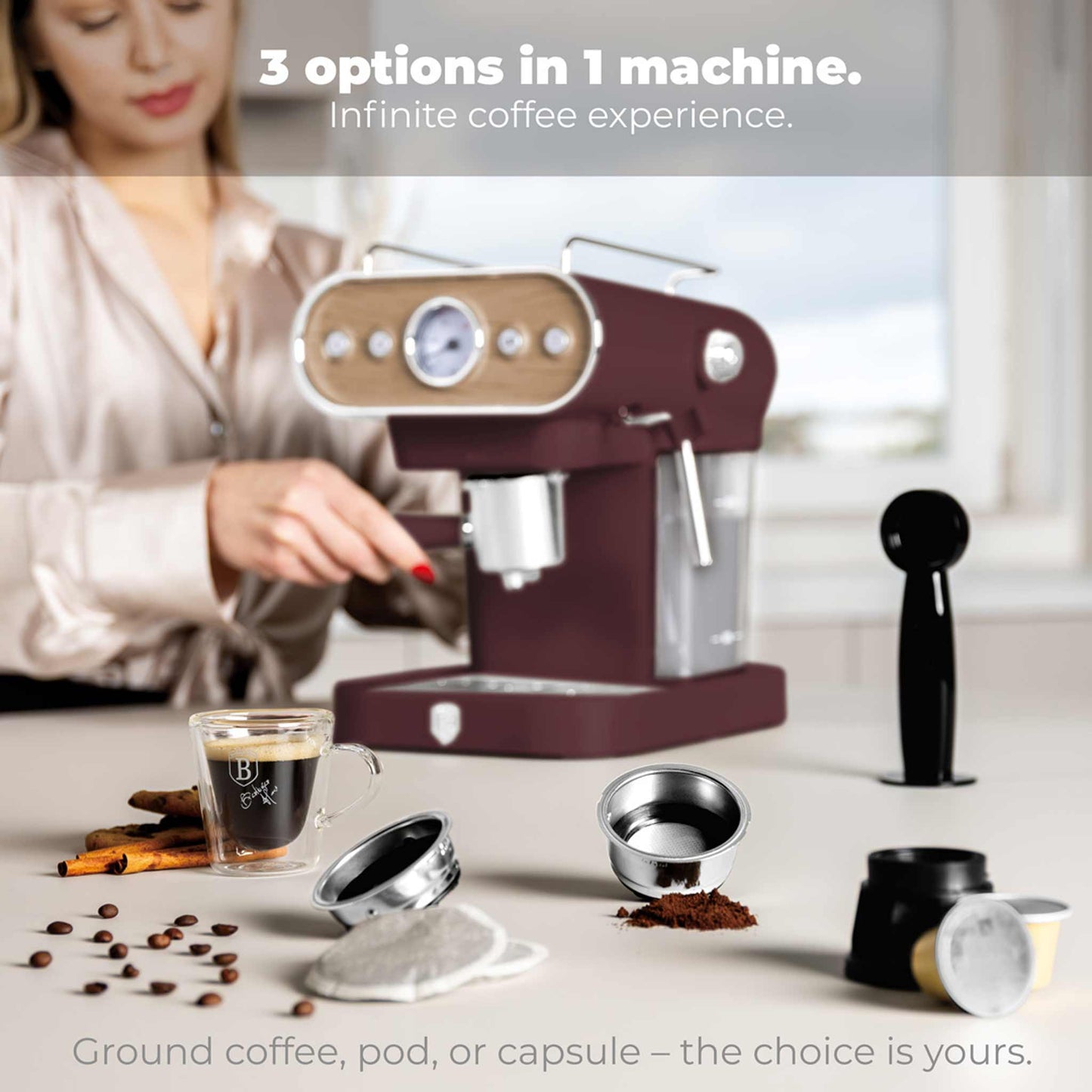 Cafetera Espresso 3 En 1