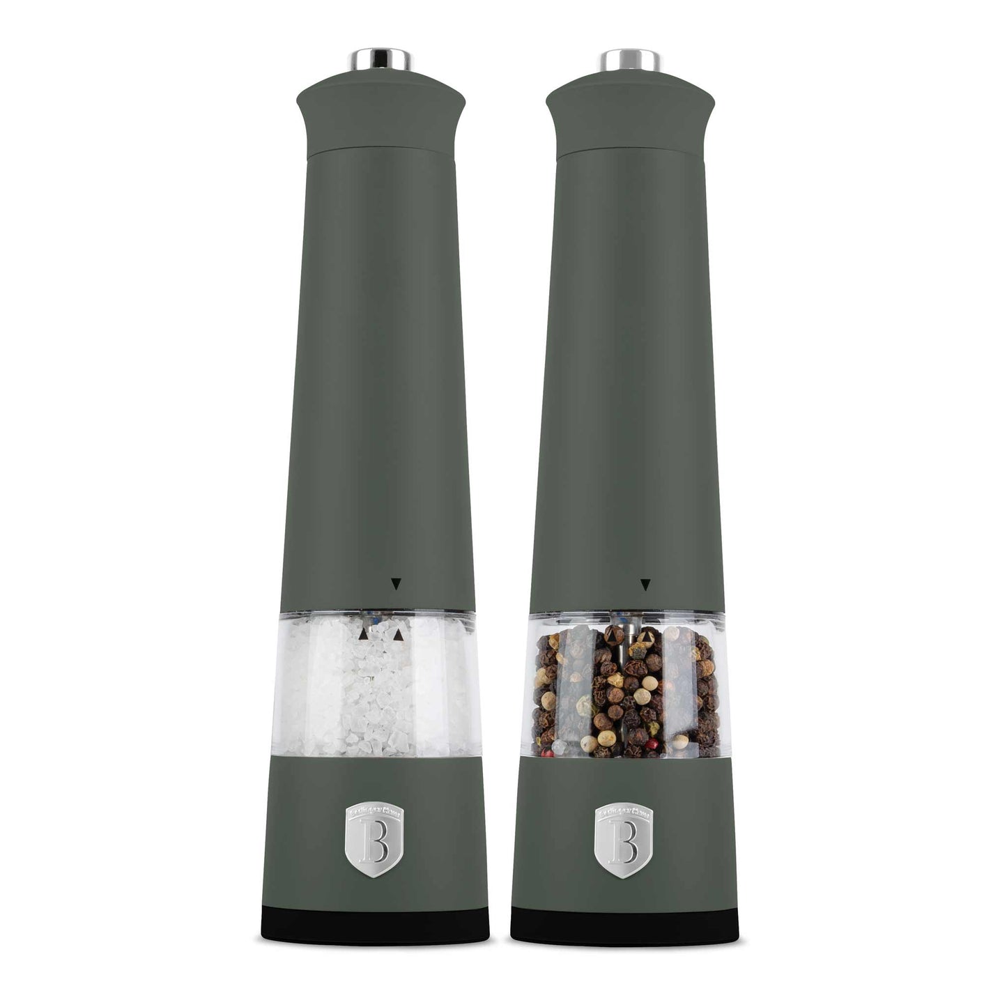 Set De 2 Molinillos Eléctricos De Pimienta Y Sal.