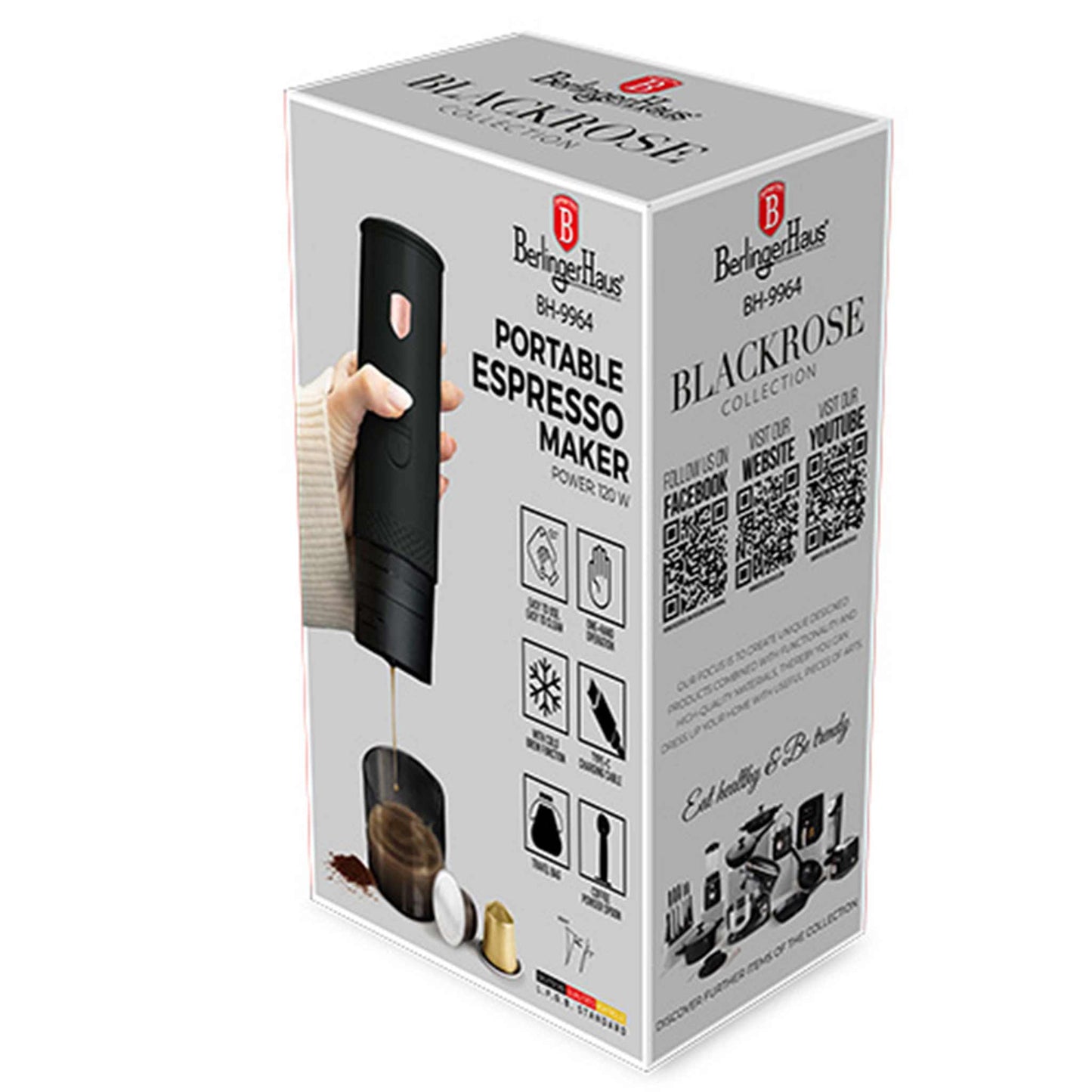 Cafetera Espresso Portátil Recargable 2 En 1