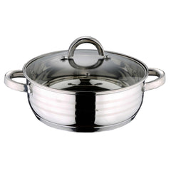 Olla Poco Profunda Con Tapa De 32 Cm