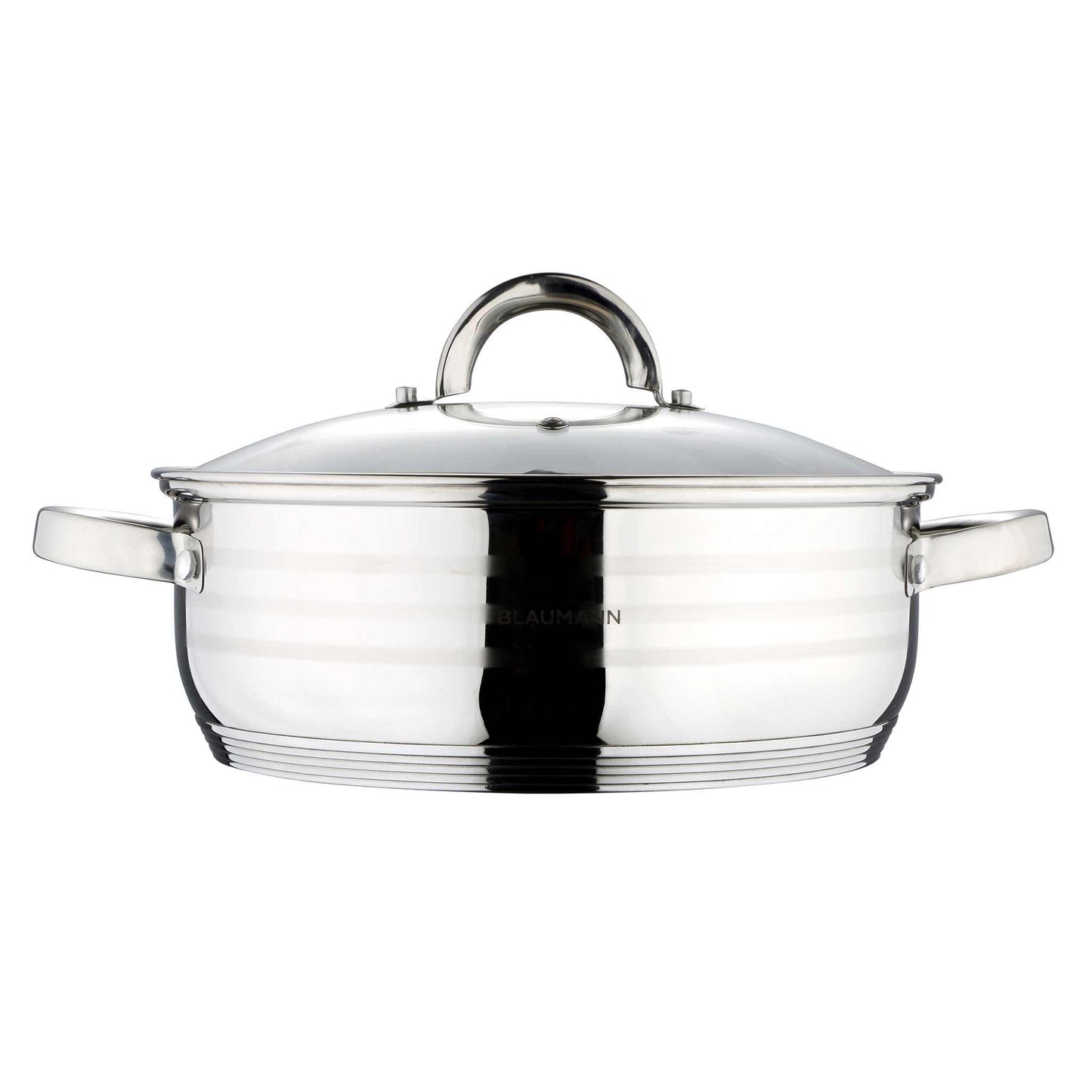 Olla Poco Profunda Con Tapa De 32 Cm