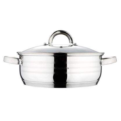 Olla Poco Profunda Con Tapa De 32 Cm