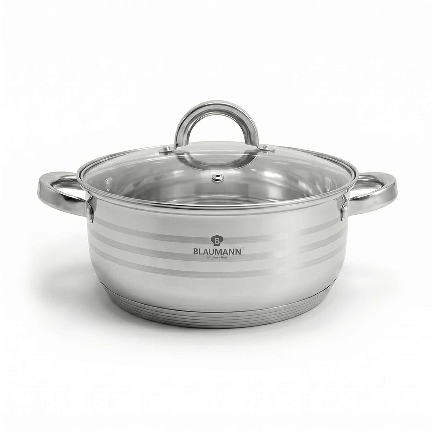 Olla Poco Profunda Con Tapa De 32 Cm