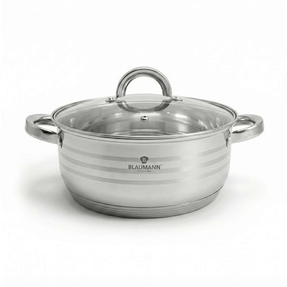 Olla Poco Profunda Con Tapa De 32 Cm