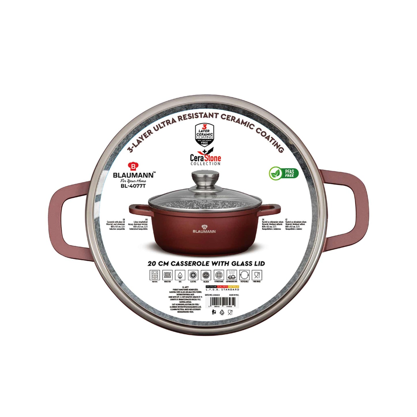 Cazuela Con Tapa De 20 Cm