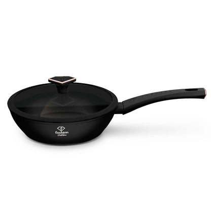 Sartén Honda Con Tapa De 24 Cm