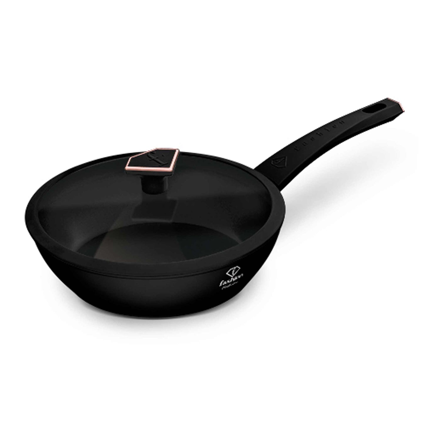 Sartén Honda Con Tapa De 24 Cm