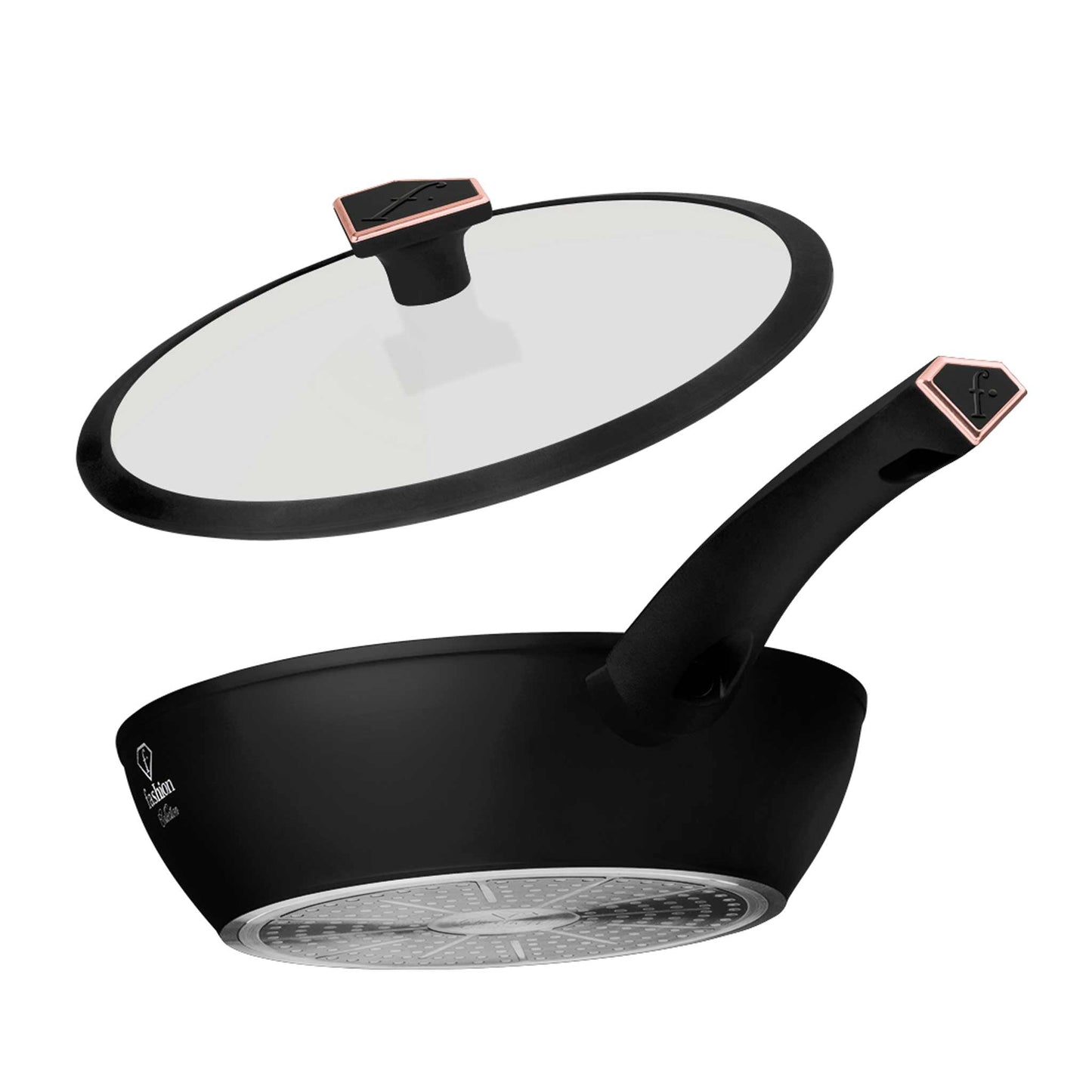 Sartén Honda Con Tapa De 24 Cm