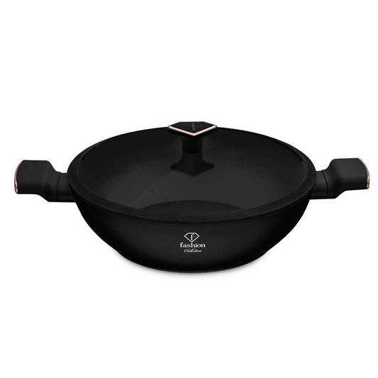 Wok Con Tapa De 30 Cm