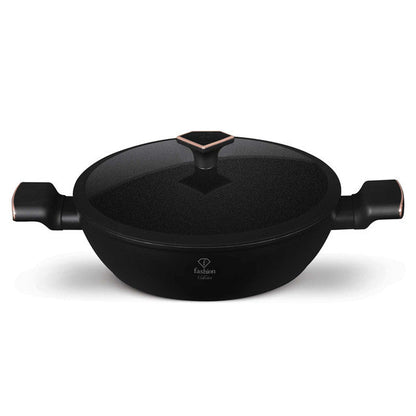 Olla Poco Profunda Con Tapa De 28 Cm