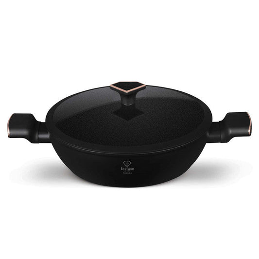 Olla Poco Profunda Con Tapa De 28 Cm