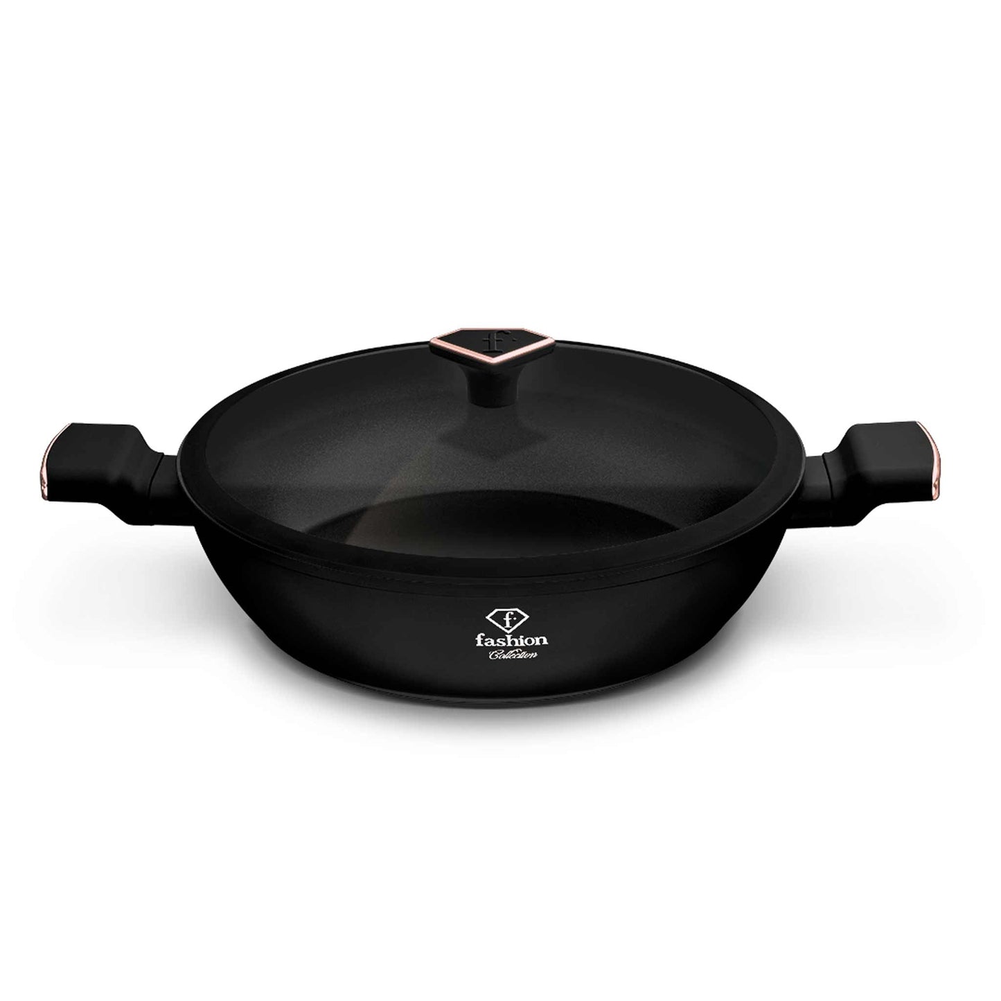 Olla Poco Profunda Con Tapa De 30 Cm