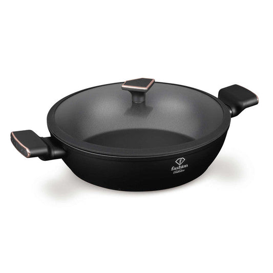 Olla Poco Profunda Con Tapa De 30 Cm