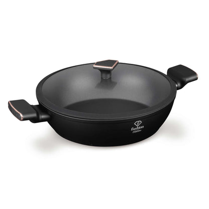 Olla Poco Profunda Con Tapa De 30 Cm