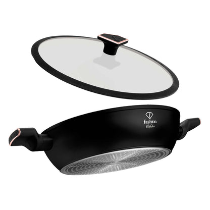 Olla Poco Profunda Con Tapa De 30 Cm