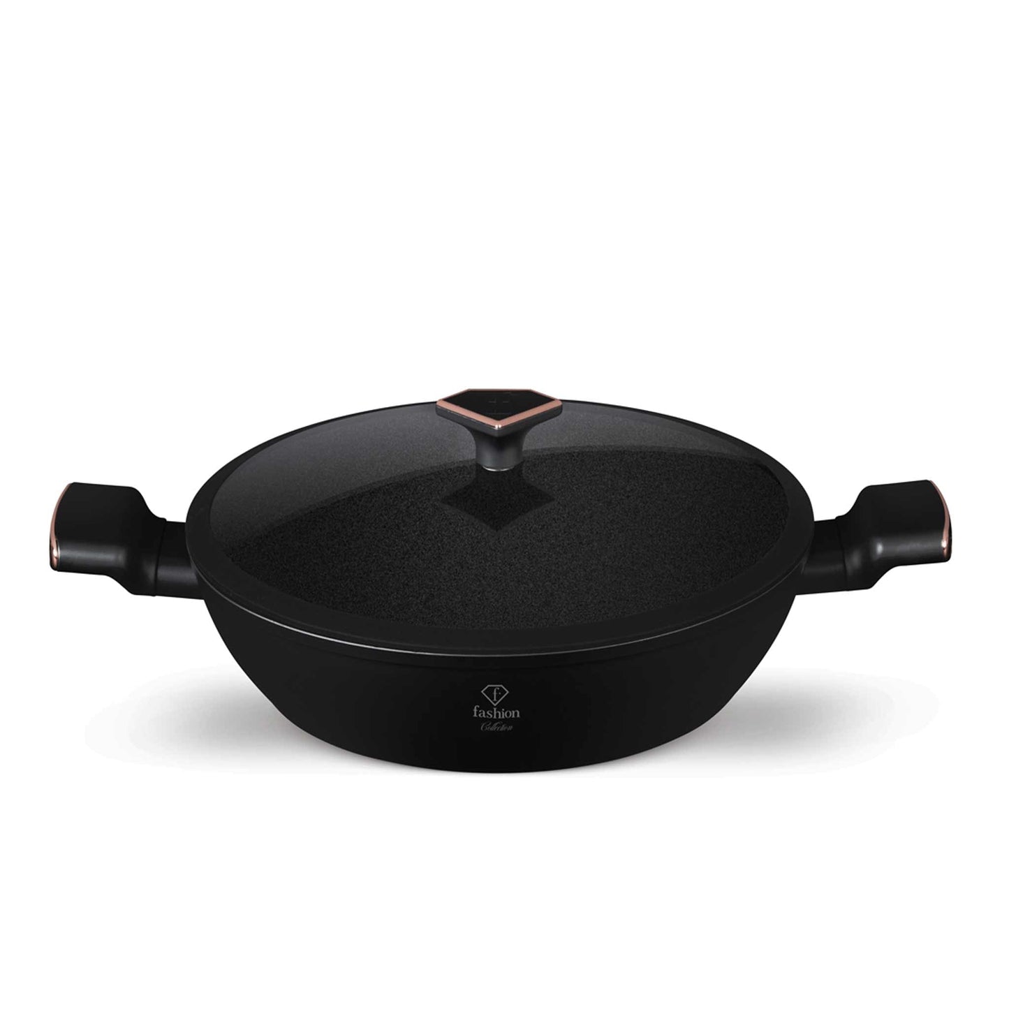 Olla Poco Profunda Con Tapa De 30 Cm