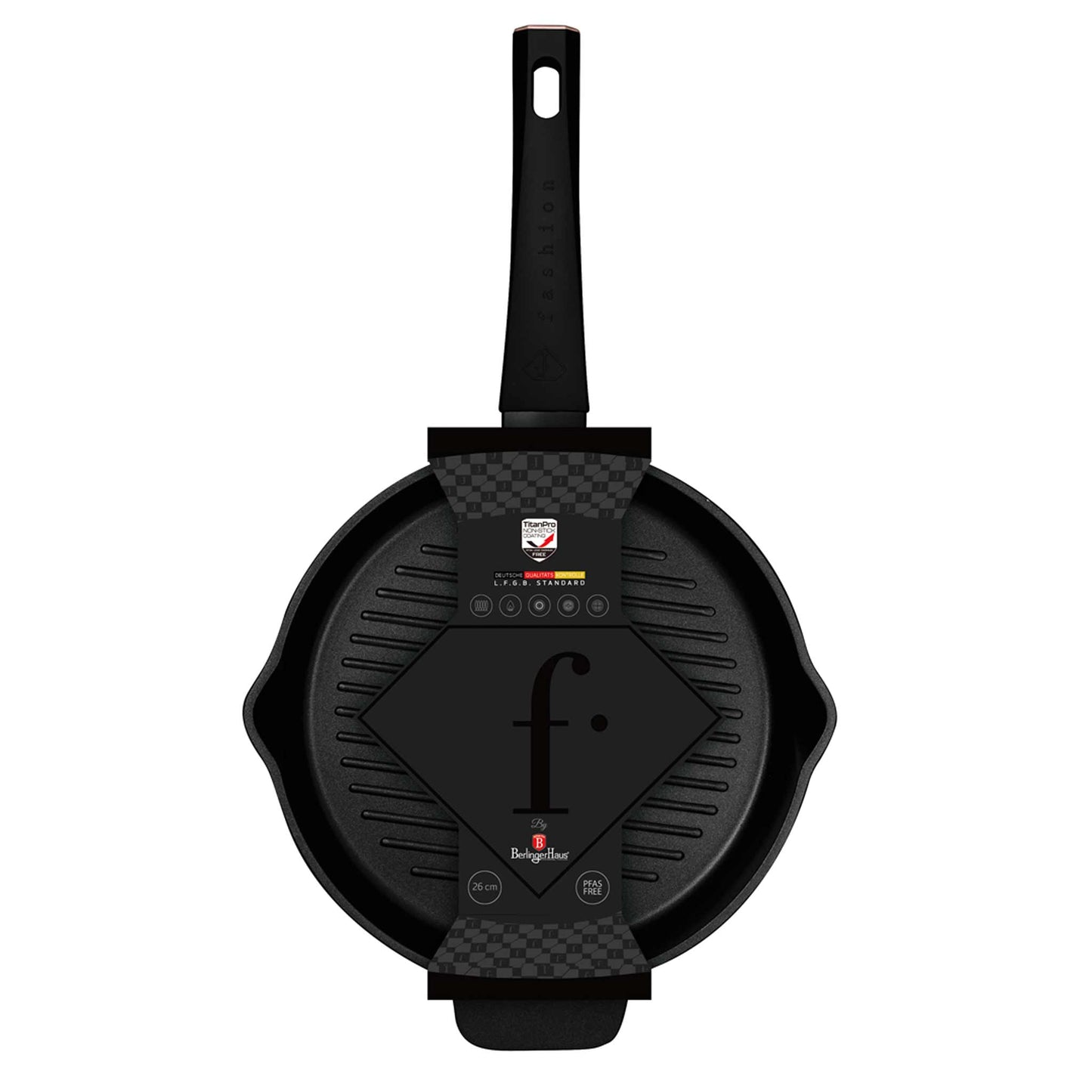 Sartén Redonda Para Parrilla Con 2 Bocas De 26 Cm