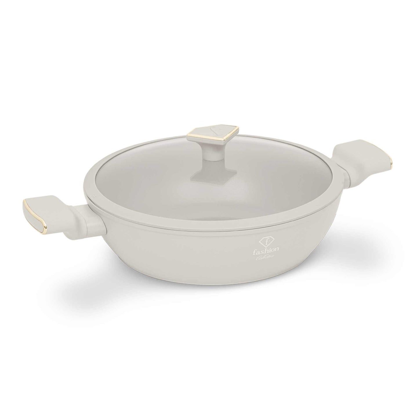 Olla Poco Profunda Con Tapa De 28 Cm