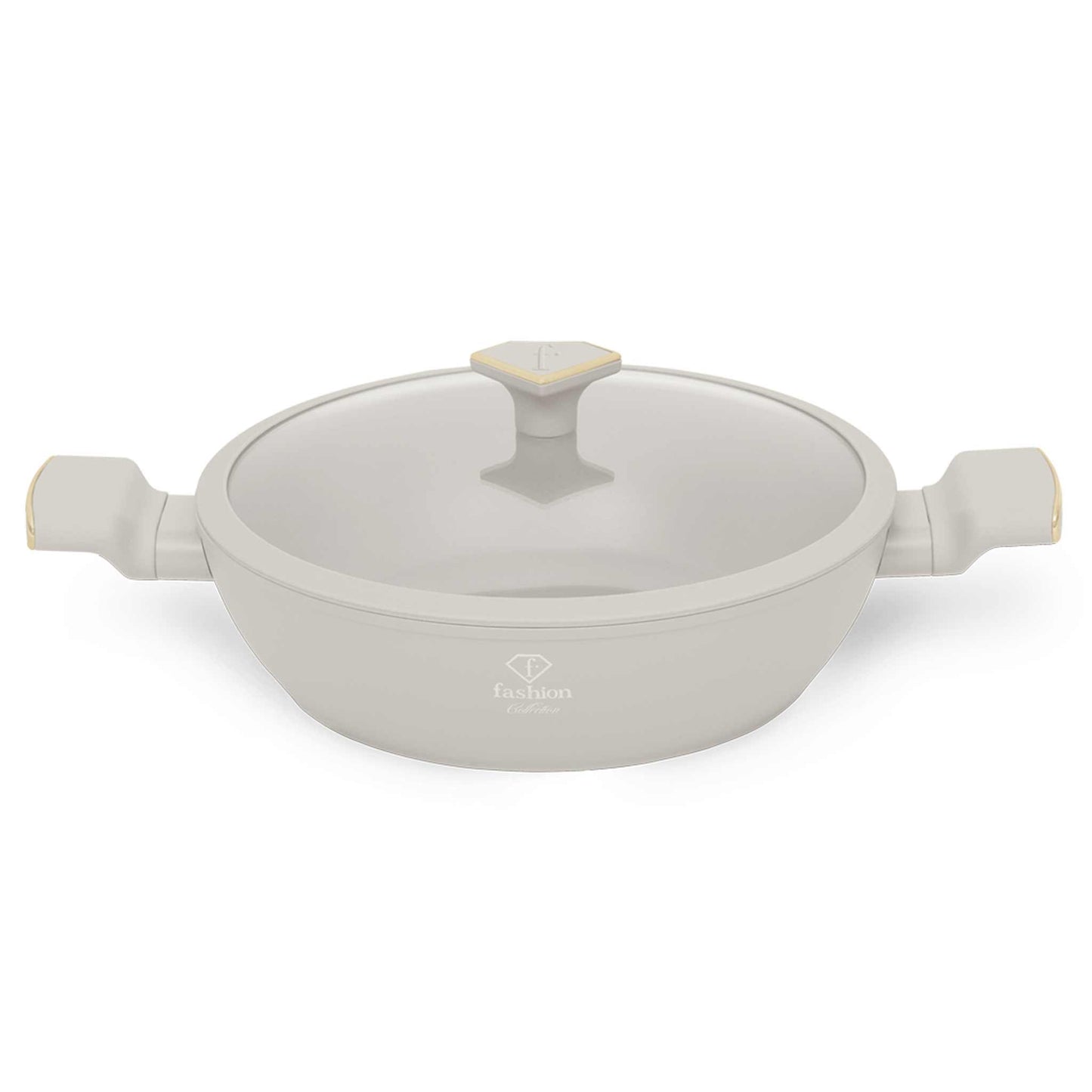 Olla Poco Profunda Con Tapa De 28 Cm