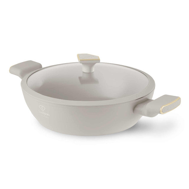 Olla Poco Profunda Con Tapa De 28 Cm