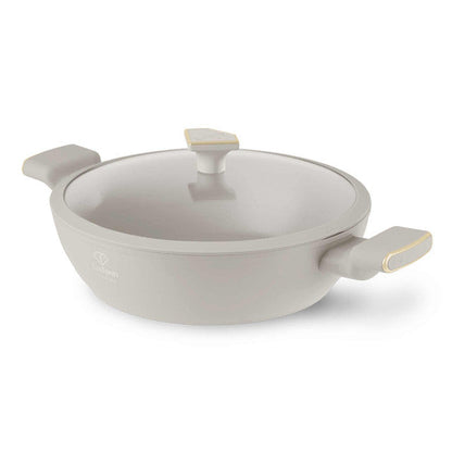 Olla Poco Profunda Con Tapa De 28 Cm