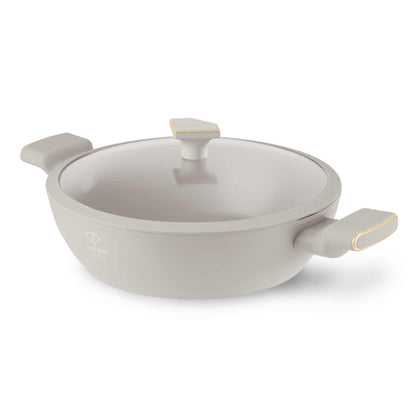 Olla Poco Profunda Con Tapa De 28 Cm