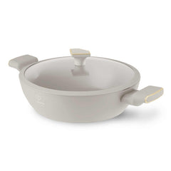 Olla Poco Profunda Con Tapa De 28 Cm