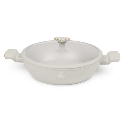 Olla Poco Profunda Con Tapa De 30 Cm