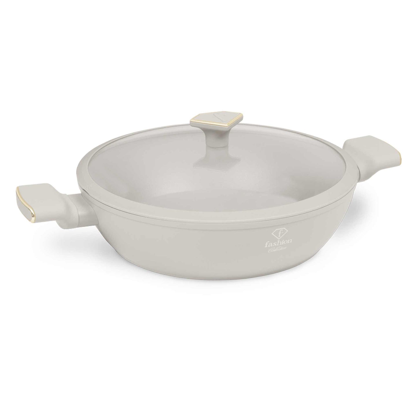 Olla Poco Profunda Con Tapa De 30 Cm
