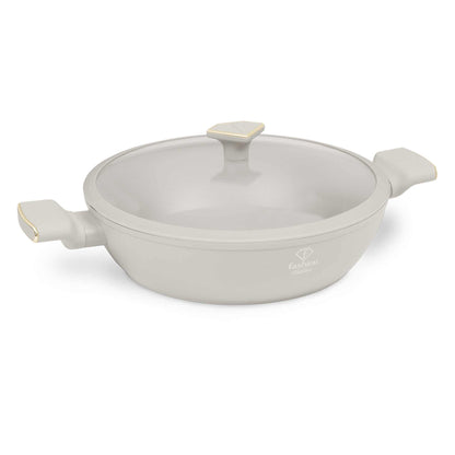 Olla Poco Profunda Con Tapa De 30 Cm