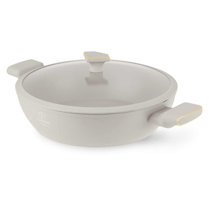 Olla Poco Profunda Con Tapa De 30 Cm