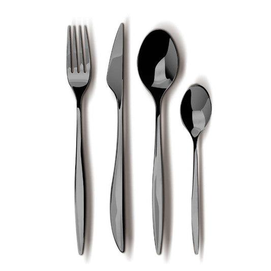 Set De Cubiertos De 24 Piezas Con Espejo