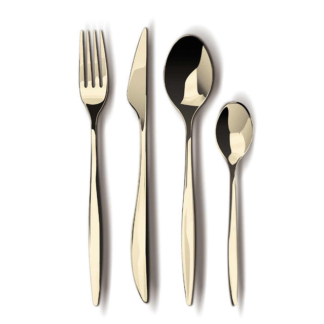 Set De Cubiertos De 24 Piezas Con Espejo