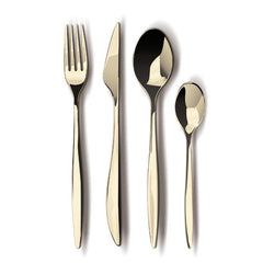 Set De Cubiertos De 24 Piezas Con Espejo