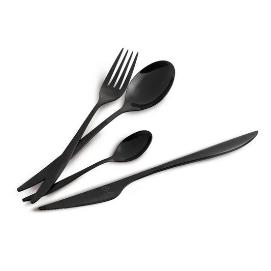 Set De Cubiertos De 24 Piezas Con Espejo