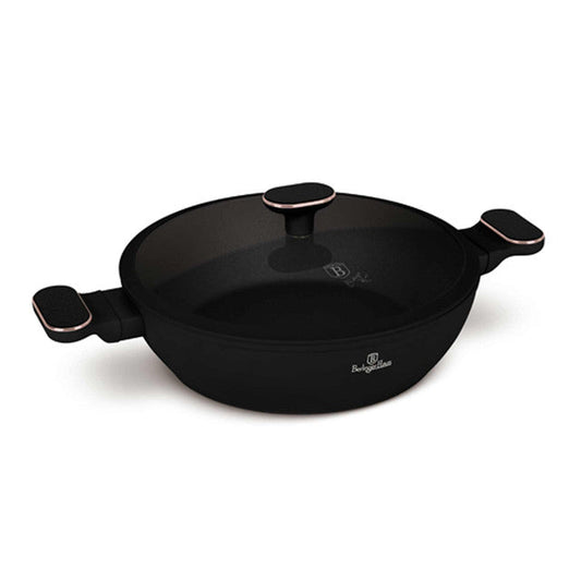 Olla Poco Profunda Con Tapa De 28 Cm