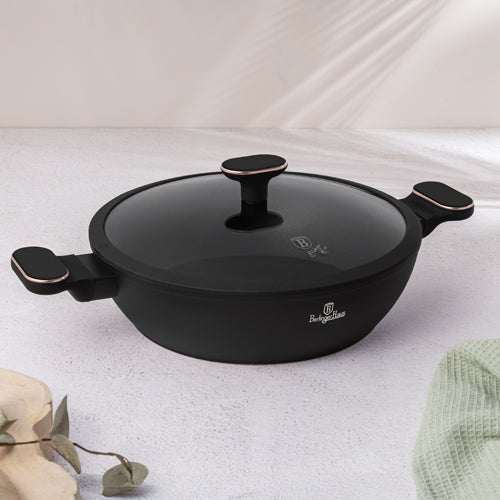 Olla Poco Profunda Con Tapa De 28 Cm